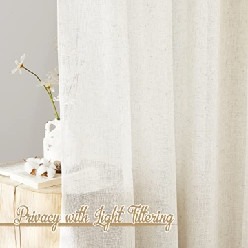Stylish NICETOWN Linen Curtains for Modern Homes