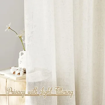 Stylish NICETOWN Linen Curtains for Modern Homes