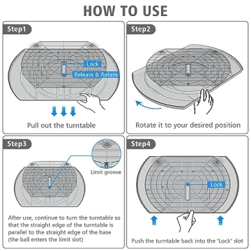 FIRJOY Lazy Susan Turntable Organizes Fridge Efficiently