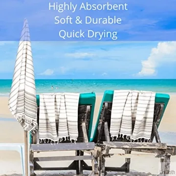 UniQloth Turkish Beach Towels Set Quick Dry Sand Free