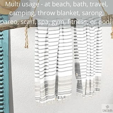 UniQloth Turkish Beach Towels Set Quick Dry Sand Free