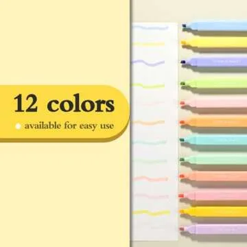 FEIOLA 12 Pack Bible Highlighters and Pens No Bleed, Aesthetic Cute Highlighters, Highlighters Assor...