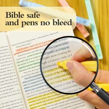 FEIOLA 12 Pack Bible Highlighters - Cute Assorted Colors