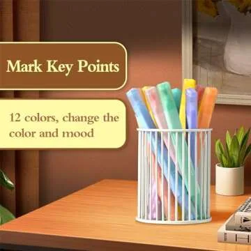 FEIOLA 12 Pack Bible Highlighters - Cute Assorted Colors