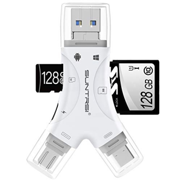Efficient 4-in-1 SD Card Reader for All Devices