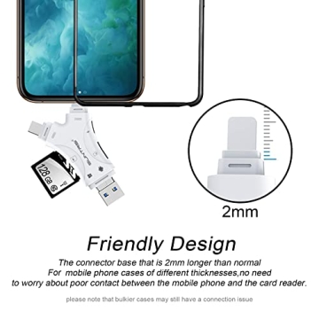 Efficient 4-in-1 SD Card Reader for All Devices