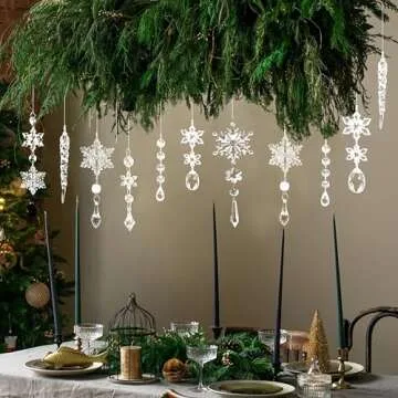 Elegant 20 PCS Christmas Ornaments for Holiday Decor