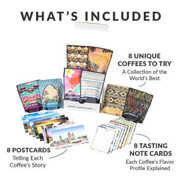 Gourmet Coffee Sampler Gift Set | 8-Pack Variety