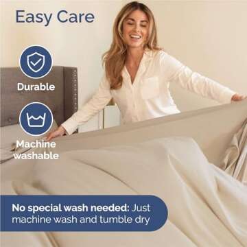 King 6 Piece Sheet Set - Comfy, Breathable & Cooling - Hotel Luxury Bedding for Women, Men, Kids & Teens - 1 Flat & 1 Fitted Sheet & 4 Pillowcases w/ Deep Pockets - Ultra-Soft and Wrinkle Free - Wheat