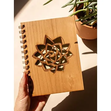 Succulent Wood Nature Journal for Creativity and Mindfulness