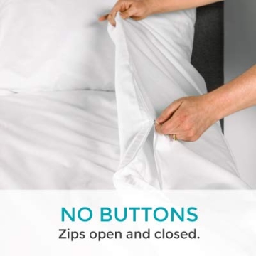 QuickZip Duvet Cover with Easy Zipper for Comfort and Style