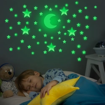 100 Pcs Glow in The Dark Stars for Kids Rooms
