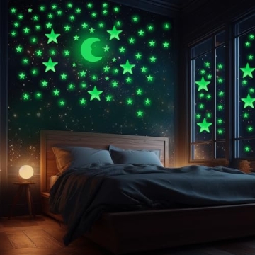 100 Pcs Glow in The Dark Stars for Kids Rooms