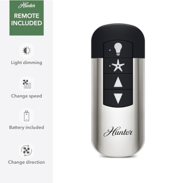 Matt Black Indoor 52" Ceiling Fan with LED & Remote