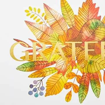 48 Thanksgiving Greeting Cards with Kraft Envelopes