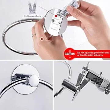 Stylish Adhesive Towel Ring for Your Bathroom