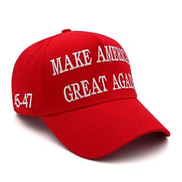 Trump Hat MAGA Hat Trump Merchandise Make America Great Again hat Donald Trump Slogan with USA Flag ...