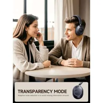 Picun F6 Hybrid ANC Headphones - 120H Playtime, App Control