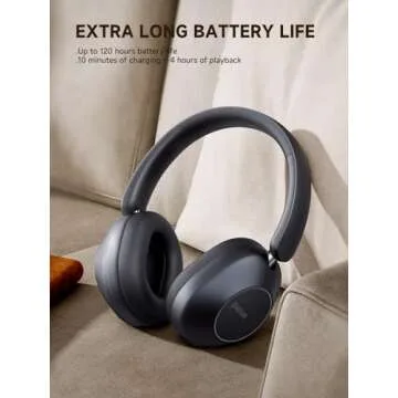 Picun F6 Hybrid ANC Headphones - 120H Playtime, App Control