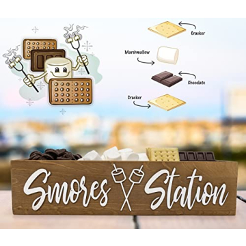 PuGez S'mores Station Box - Rustic Outdoor Decor