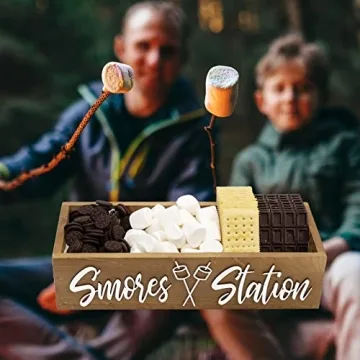 PuGez S'mores Station Box - Rustic Outdoor Decor