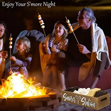 PuGez S'mores Station Box - Rustic Outdoor Decor