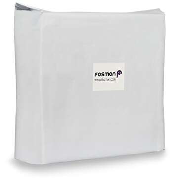 Fosmon 14.5x19 (50 Pack) Large Poly Mailers, Self-Seal Tear-Proof Waterproof Strong Adhesive Shipping Envelopes Bags for Clothing, Business Suppliers