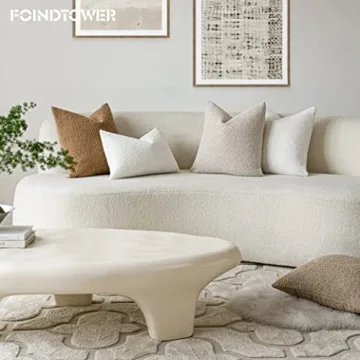 Stylish Foindtower Boucle Pillow Covers for Home Decor