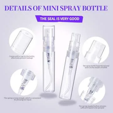 Fandamei 60PCS Mini Spray Bottle Set for All Needs