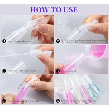 Fandamei 60PCS Mini Spray Bottle Set for All Needs