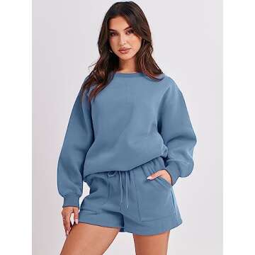 Stylish ANRABESS Women 2 Piece Outfit Sweat Shorts Set for Ultimate Comfort