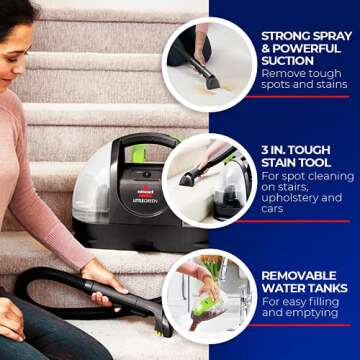 Bissell Portable Carpet Cleaner Little Green Plus for All Cleanups