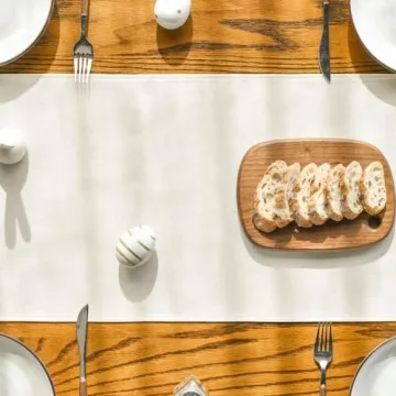 Artoid Mode Easter Bunny Table Runner for Spring Decor