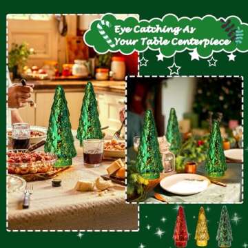 Decorative LED Christmas Trees for Festive Tables