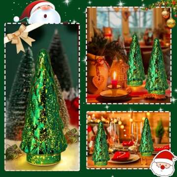 Decorative LED Christmas Trees for Festive Tables