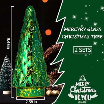 Decorative LED Christmas Trees for Festive Tables