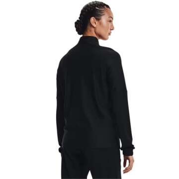 Under Armour Women's Challenger Track Jacket, Black (001)/White, Large