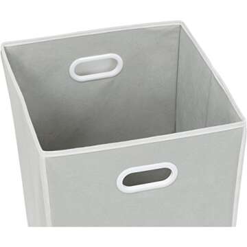 Simple Houseware Foldable Closet Laundry Hamper Basket, Grey