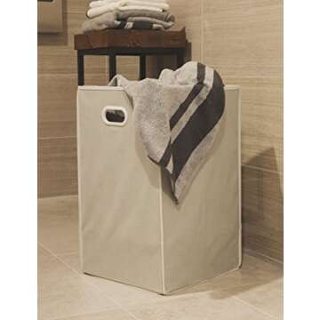 Simple Houseware Foldable Closet Laundry Hamper Basket, Grey
