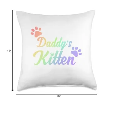 Kawaii DDLG ABDL BDSM Daddy's Kitten Kink Pillow
