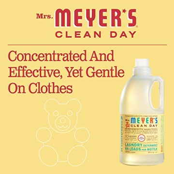 MRS. MEYER'S Baby Laundry Detergent 64oz, Essential Oils, Fresh Blossom