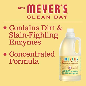 MRS. MEYER'S Baby Laundry Detergent 64oz, Essential Oils, Fresh Blossom