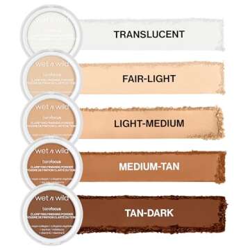 wet n wild Bare Focus Clarifying Finishing Powder | Matte | Pressed Setting Powder Light-Medium