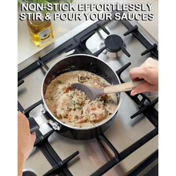 Cook N Home Nonstick Sauce Pan with Glass Lid 2-Qt Kitchenware