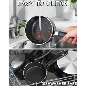 Cook N Home Nonstick Sauce Pan with Glass Lid 2-Qt Kitchenware