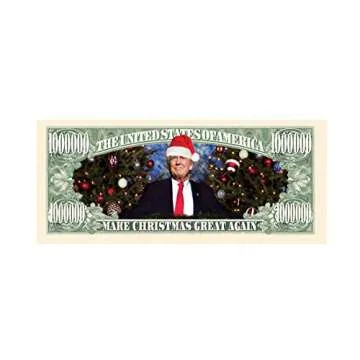 Donald Trump Christmas Million Dollar Bill Gift Edition