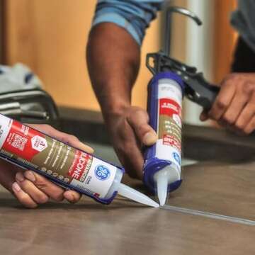 GE Advanced Silicone Caulk - Waterproof, 100% Strong Adhesion