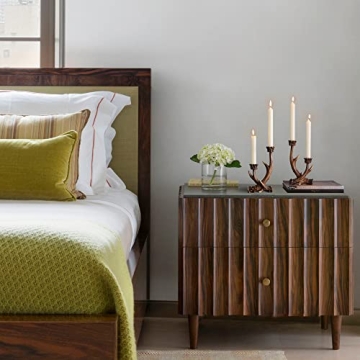 OLHAPZP Rustic Antler Candle Holders Farmhouse Decor