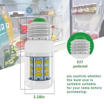 LED Refrigerator Bulb Replacement - 2 PCS - Sigely KEI D34L