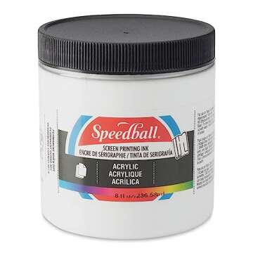 Speedball Acrylic Screen Printing Ink - 8 Fl Oz White Ink